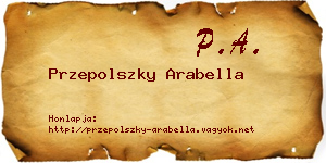 Przepolszky Arabella névjegykártya